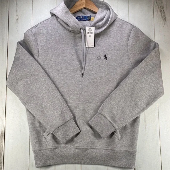 Classic Grey Heather Pullover Hoodie with Drawstring